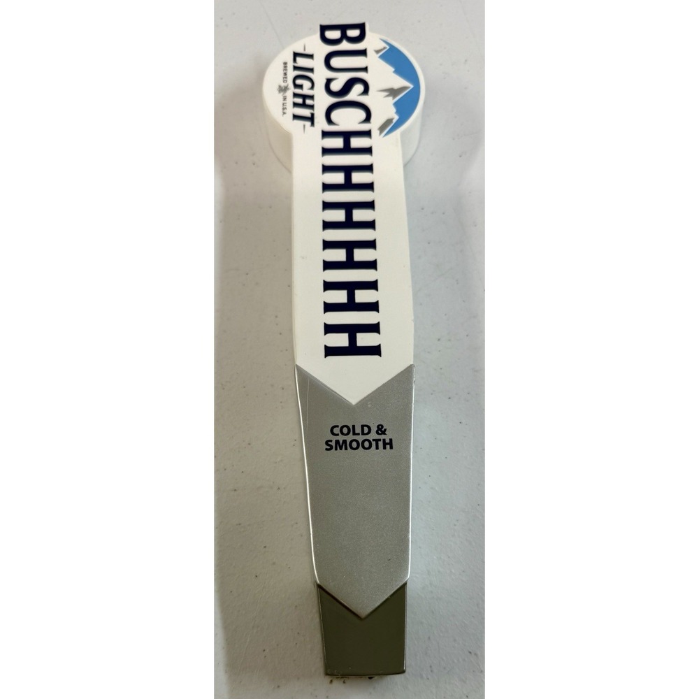 Buschhhhhh Light Head For The Mountains 2 Sided Draft Beer Tap Handle Bar 11"